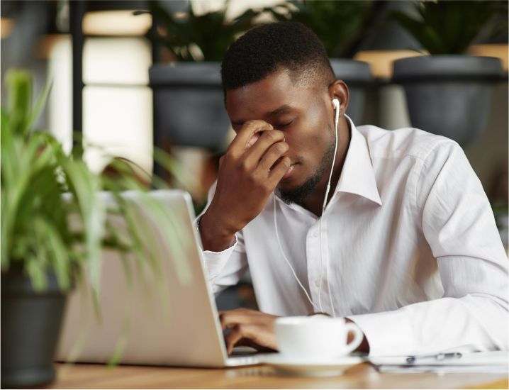 image of a man with adhd
