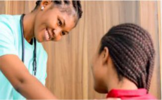 image of a doctor listening to a patient